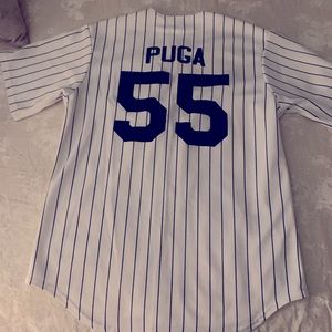 Med size Men Yankees jersey number 55 Puga.  Used but in great condition.